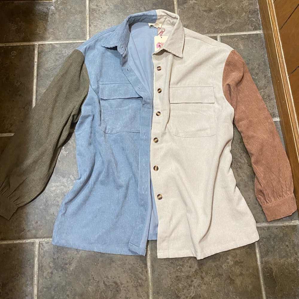 Color Block Jacket NWT